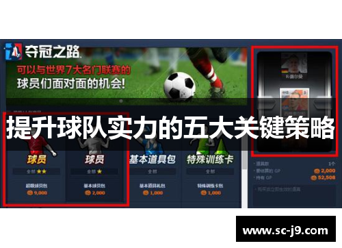 提升球队实力的五大关键策略