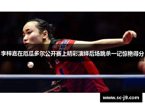 李梓嘉在厄瓜多尔公开赛上精彩演绎后场跳杀一记惊艳得分